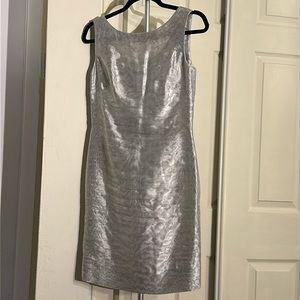 Escada Mini Silver Dress Size 36